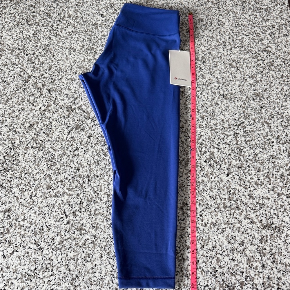 lululemon Wunder Train High Rise Tight Deep Sea Blue 25" Sz 14